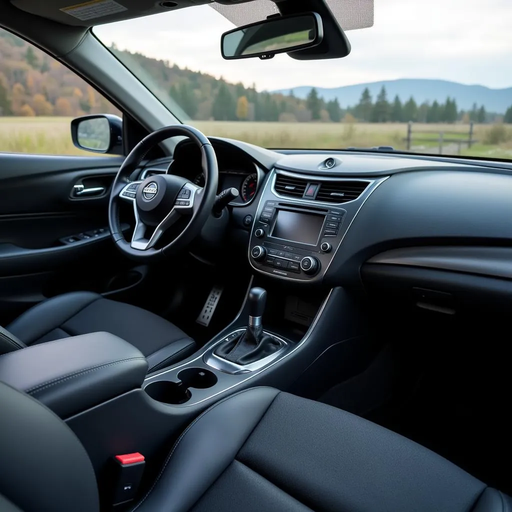 Spacious and well-maintained interior of a used Nissan Altima