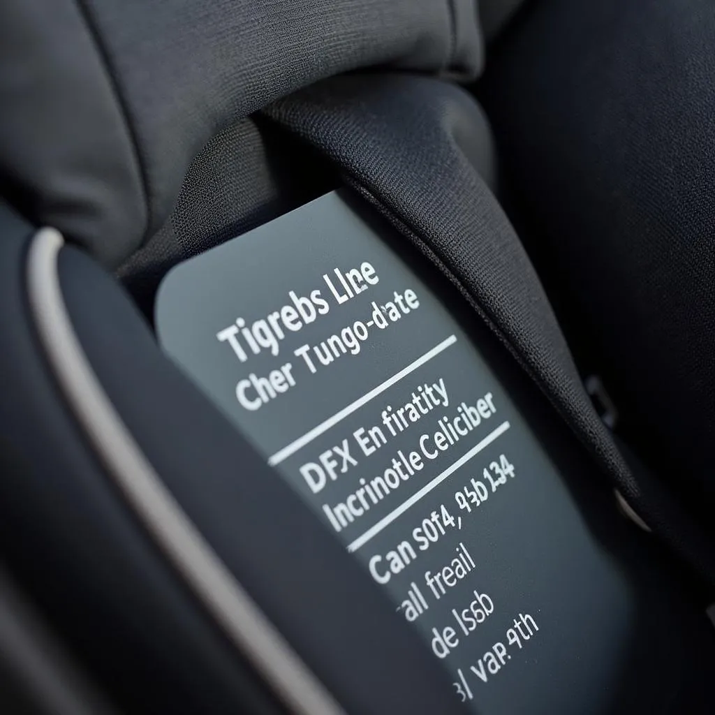 Car Seat Expiration Date Label