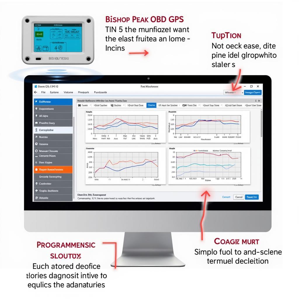 Bishop Peak OBD GPS software interface