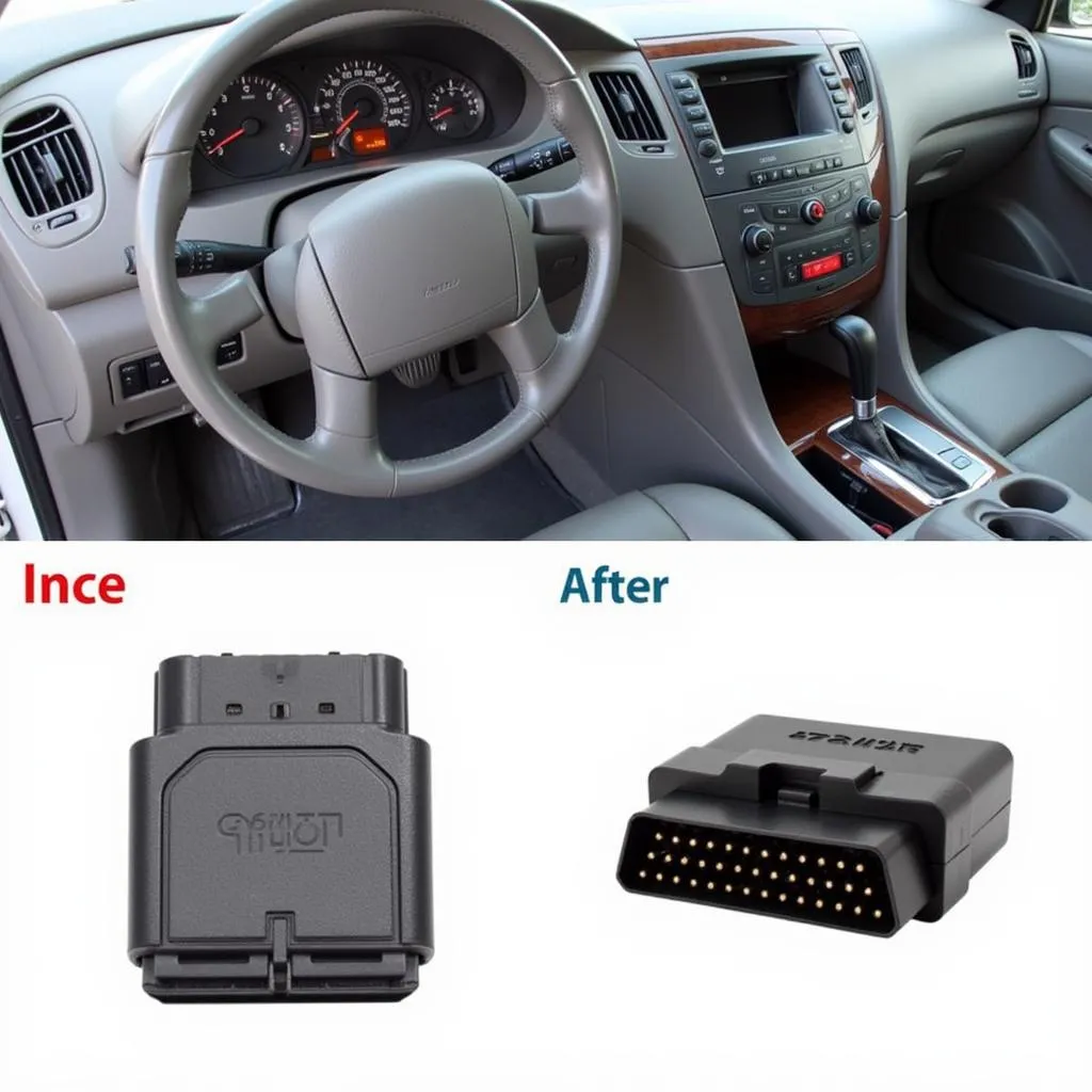 OBD Port Location in a 2011 Hyundai Genesis Sedan