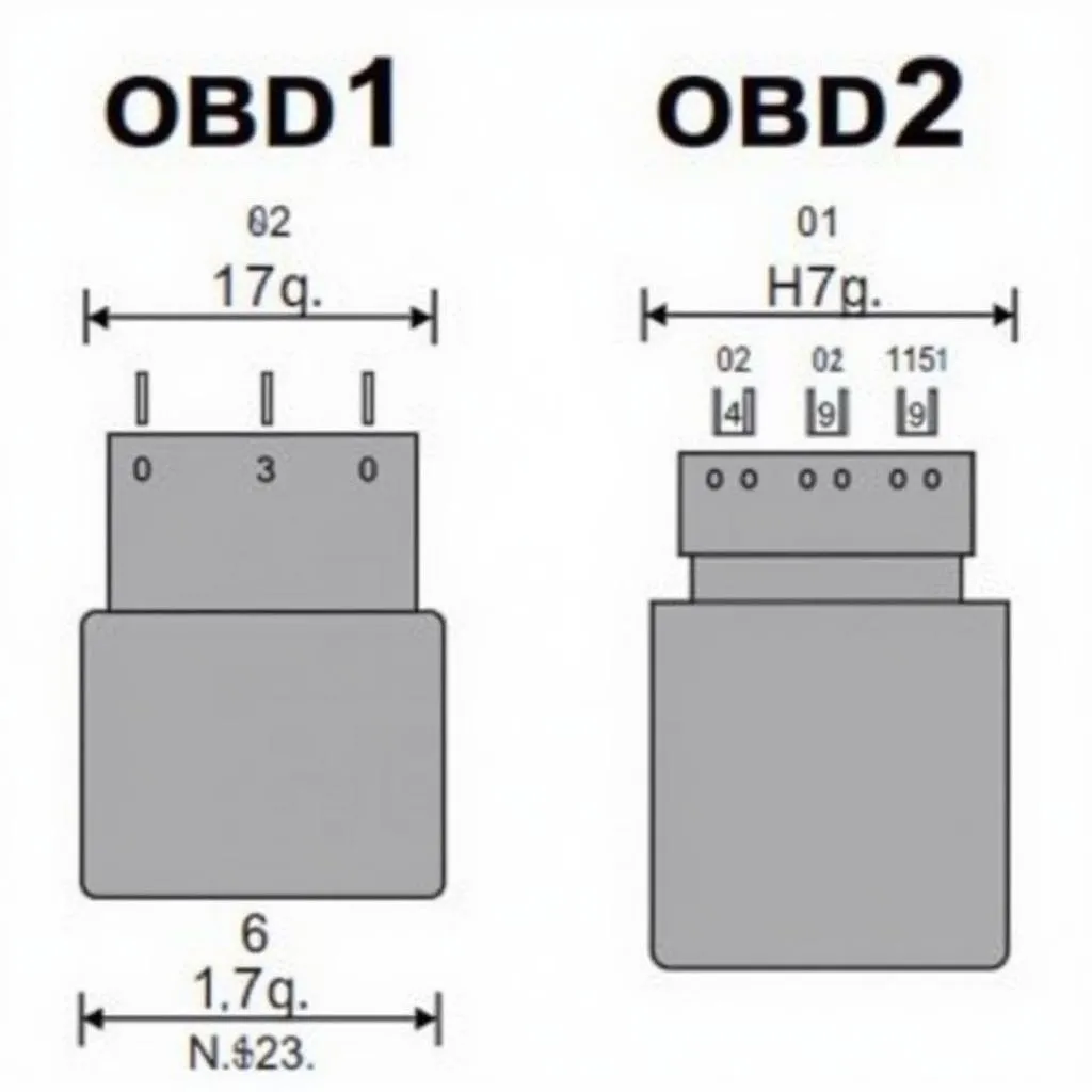 OBD1 vs. OBD2 Connectors