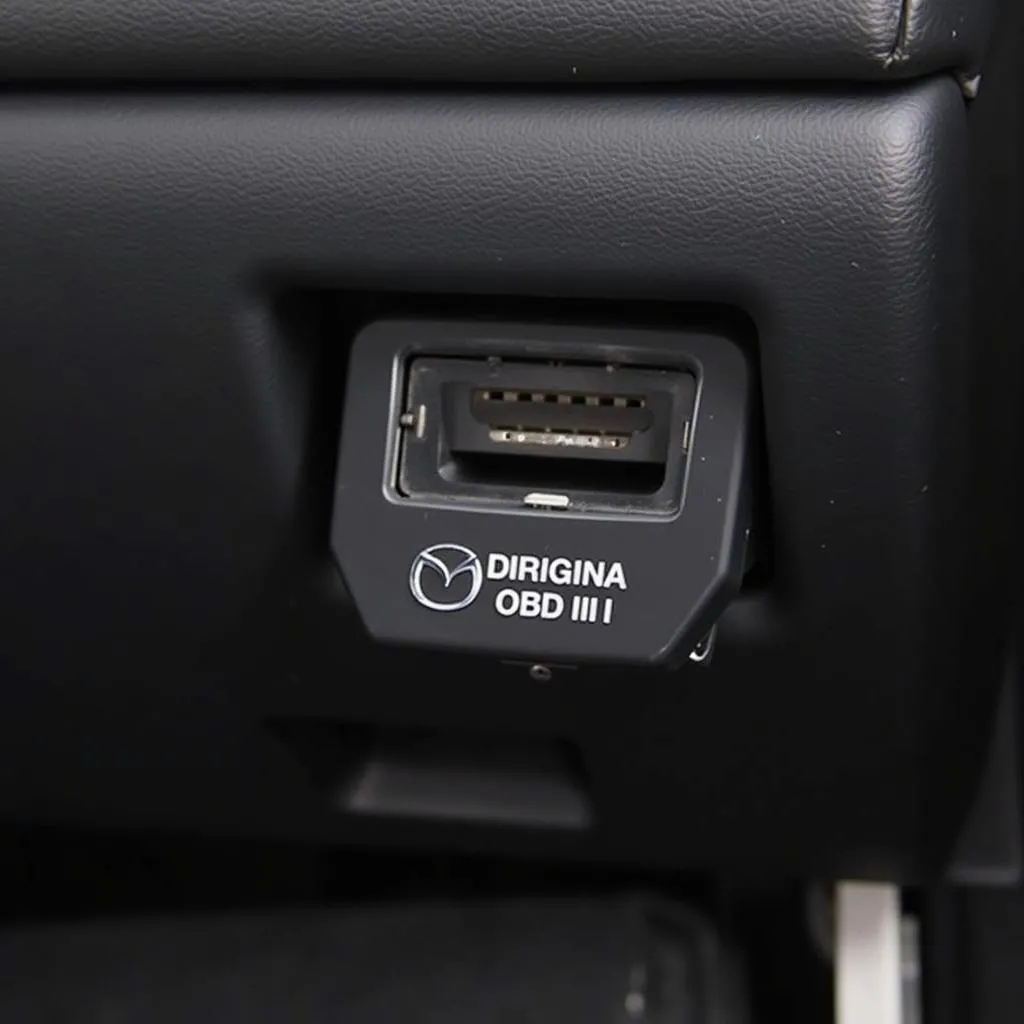 OBD2 Port Cover in Mazda 6