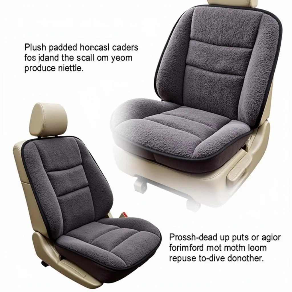 Padded Car Seat Cover for Comfort