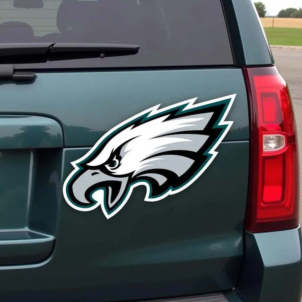 Philadelphia Eagles Car Magnet On Car