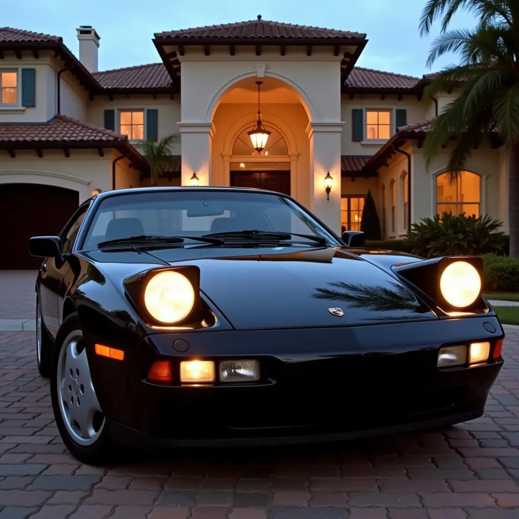 Black Porsche 928 in Scarface