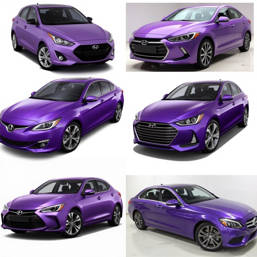 Examples of Purple Wrap Cars