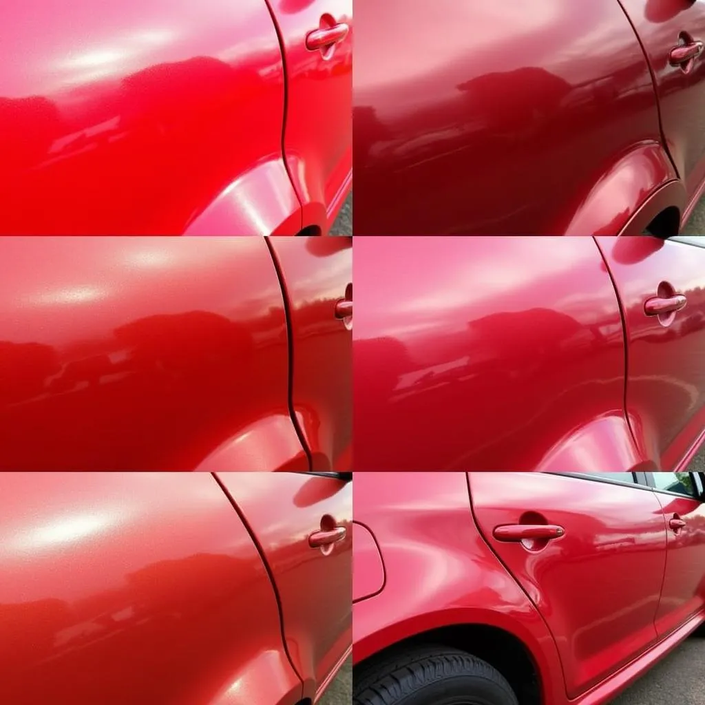 Red Car Wrap Samples