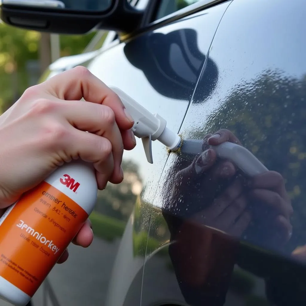 Using adhesive remover to remove 3M adhesive