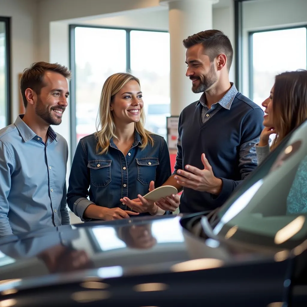 Friendly Staff Assisting Customers at Rex Perry Autoplex