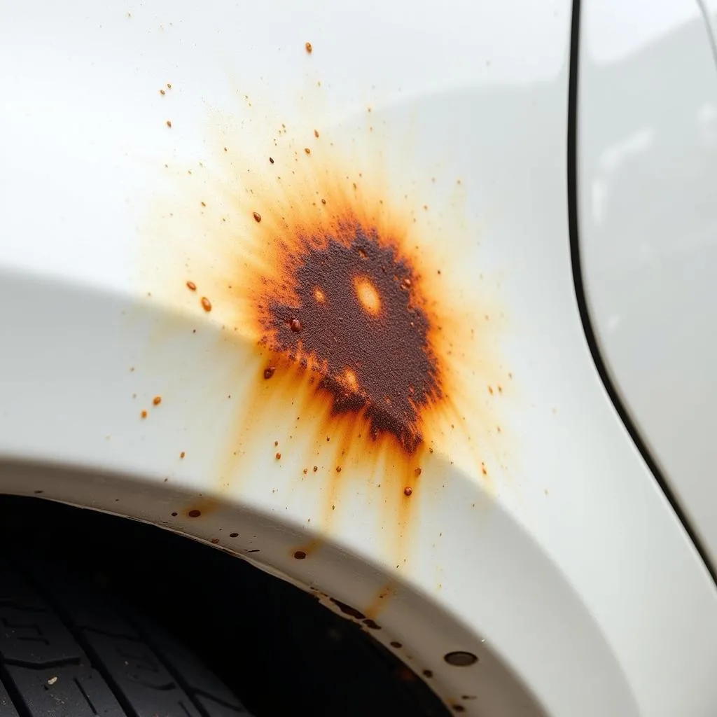 Rust Formation on Car Body