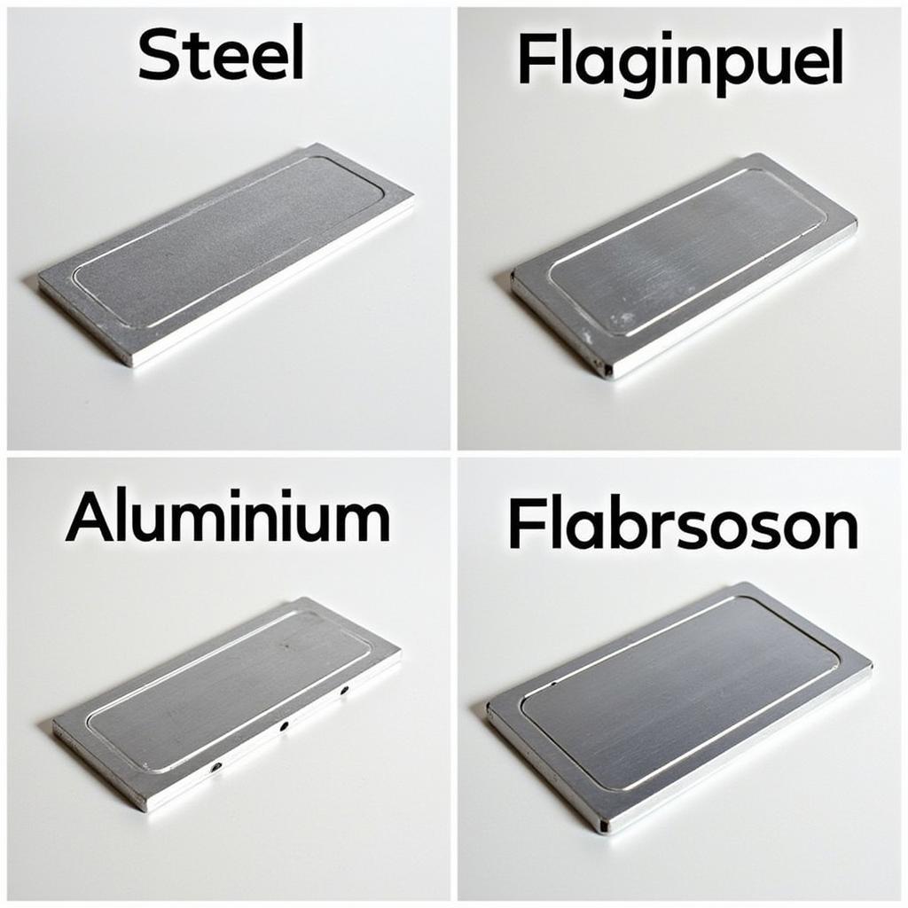 Different types of sheet metal for car repair