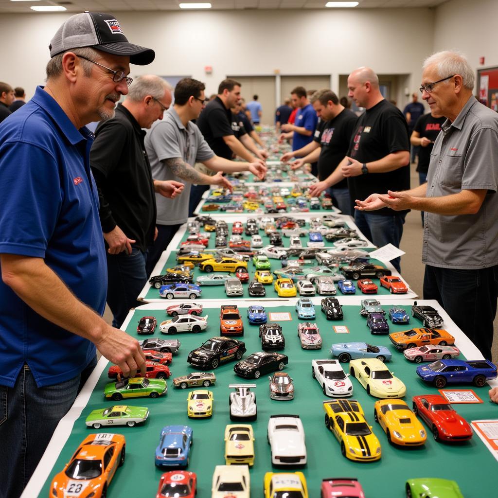 Vendors at a slot car show