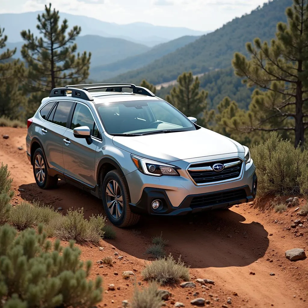 Subaru Outback driving off-road