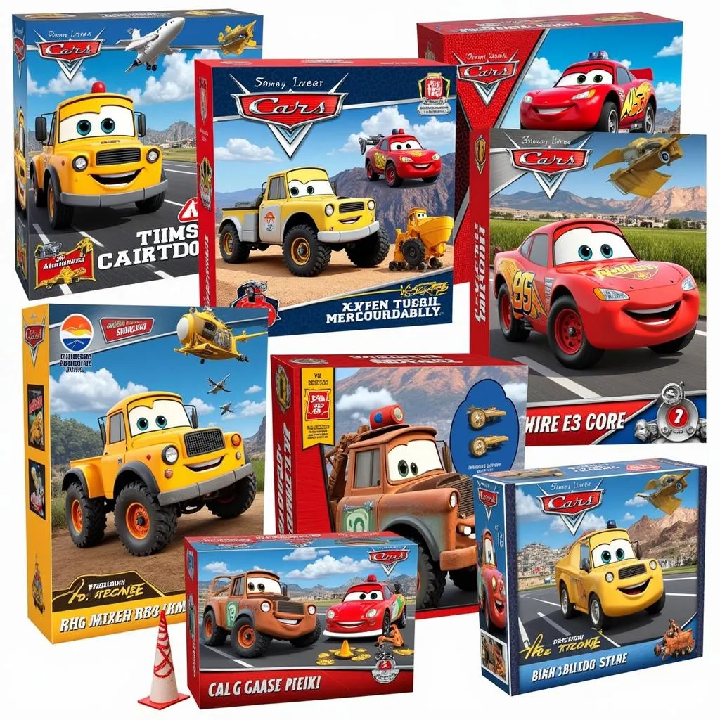 Toy car advent calendars with various themes like construction, race cars, and emergency vehicles.