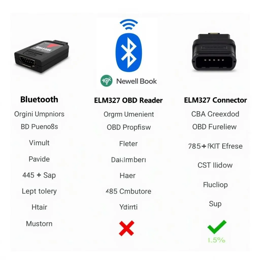 Different types of ELM327 OBD readers: Bluetooth, WiFi, and USB