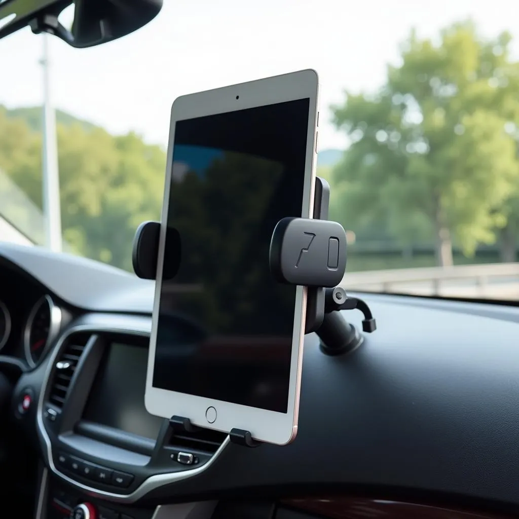 Universal Tablet Car Holder Mounted on Dashboard