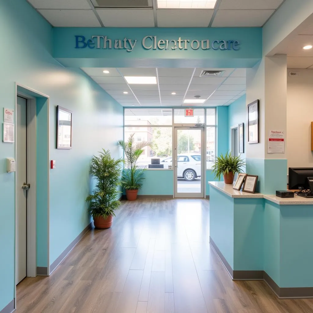 Entrance to a Modern Urgent Care Center