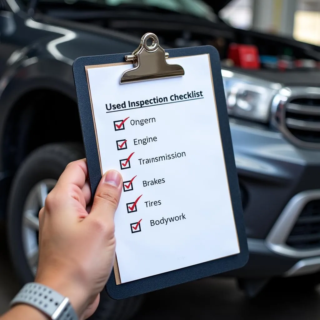 Used car inspection checklist 