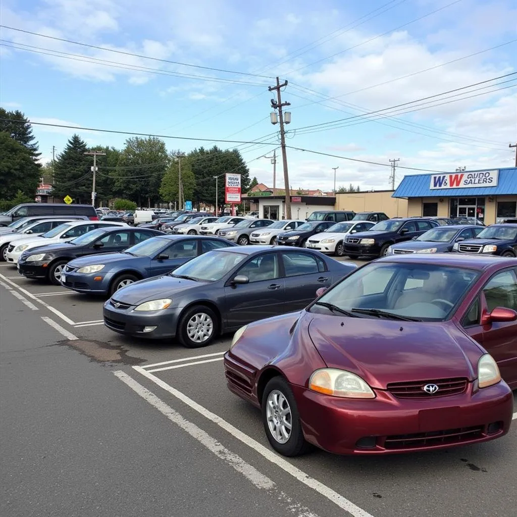 Used Car Lot in Washington