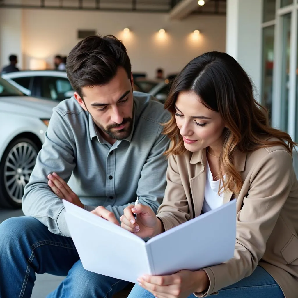 Reviewing Used Car Paperwork