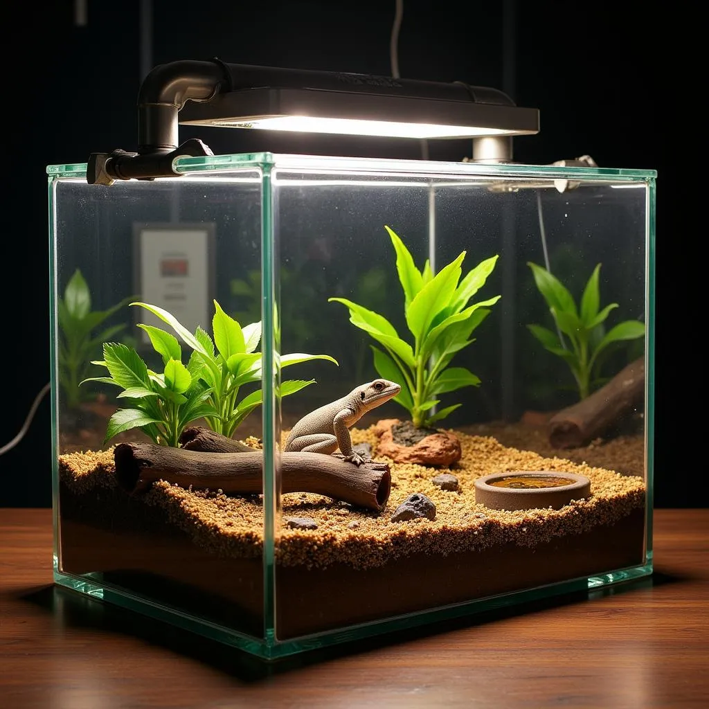 Vinegaroon terrarium setup