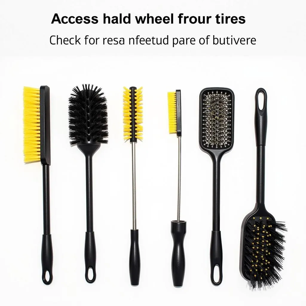 Wheel and Tire Cleaning Brushes