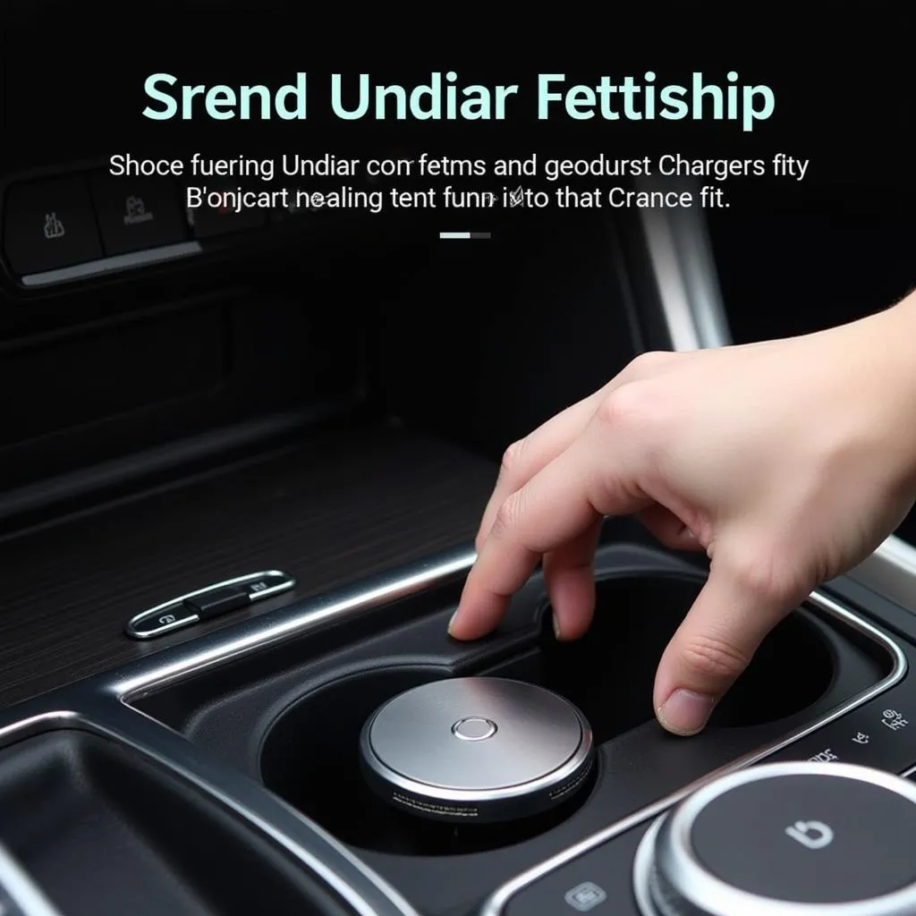 Installing a Wireless Charger Car Cup Holder