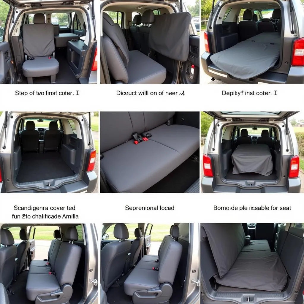  Installing car seat covers in a Nissan Xterra